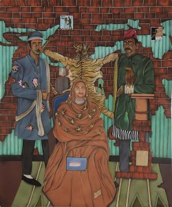 Abul-Hisham-Royal-Portrait-2013-Acrylic-pastel-charcoal-on-paper-152.4-x-122.4-cm-60-x-48-in-